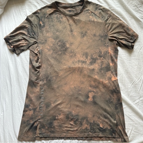 Lululemon Always Agile Shirt Diamond Dye Sedona Sunset Graphite Grey Size Large - Picture 2 of 16